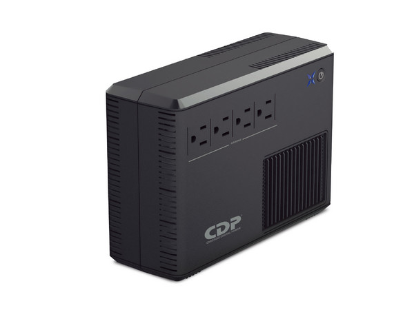 Regulador CDP RUPR604, 600VA/300W, 4 Contactos, Color Negro.