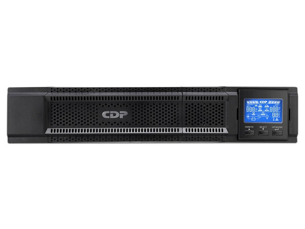 UPS CDP UPO112RT de 2000VA (1800W), Pantalla LCD Puerto RS232 Y USB, 8 Terminales de salida, Salidas Programables, Color Negro.