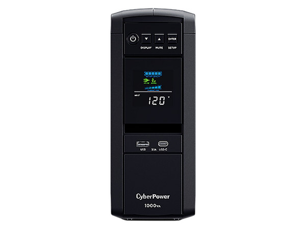 UPS NoBreak CyberPower de 1000VA/600W con 10 contactos NEMA 5-15R, voltaje de entrada 120V.