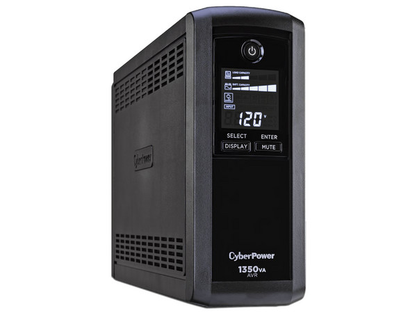 UPS CyberPower de 1350VA/810W, Pantalla LCD.