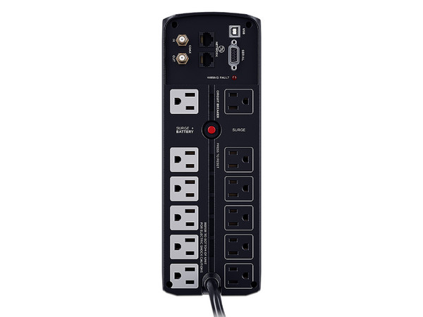 UPS NoBreak CyberPower de 1500VA/900W con 12 contactos NEMA 5-15R, voltaje de entrada 120V. (3 años de garantía)