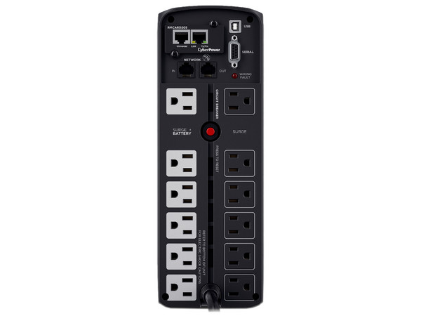 No Break CyberPower CP1500PFCLCDa, 1000W/1500VA, 120V, 12 Contactos. Color Negro.