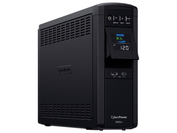 No Break CyberPower CP1500PFCLCDa, 1000W/1500VA, 120V, 12 Contactos. Color Negro.
