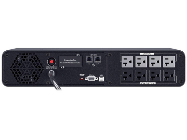 UPS CyberPower CP2000PFCRM2U de 2000VA/1200W, 8 Puertos NEMA 5-20R. Color Negro.