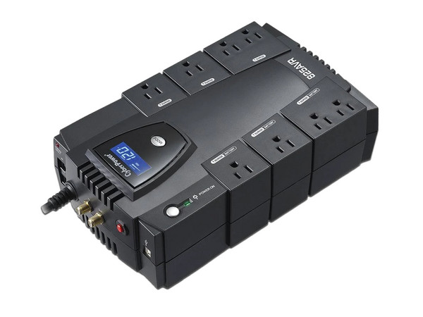 UPS CyberPower CP825AVRLCDa, 825VA/450W, con 8 Contactos NEMA 5-15R, Color Negro.