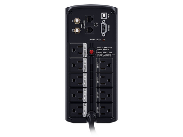 UPS CyberPower CP850AVRLCD  de 850VA (510W) con 9 contactos Nema 5-15R.