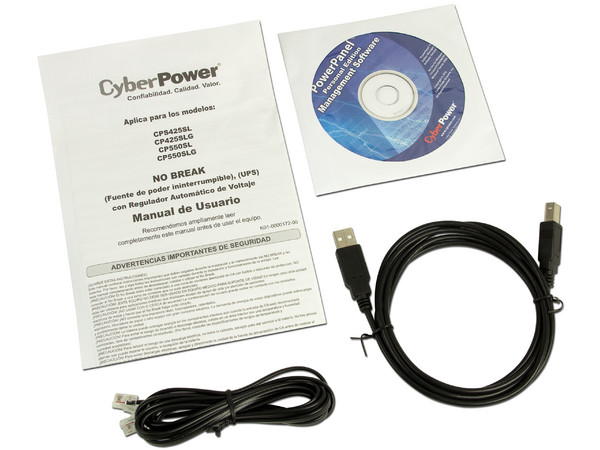 Batería de Respaldo CyberPower, 425VA (255WATTS) con 8 Conexiones, USB. 