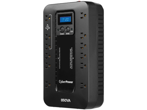UPS CyberPower EC850LCD, 12 Contactos, 850VA/510W.