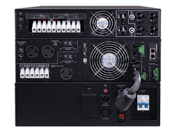 UPS CyberPower OL10KRTF, 10000VA/10000W, con 10 Contactos NEMA 5-20R, USB, RS232, Protección RJ11/RJ45. Color Negro