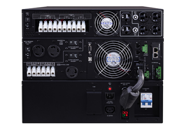 No-Break CyberPower OL8KRTF, 8000VA (8000W), con 6 contactos NEMA 5-20R, 220V.