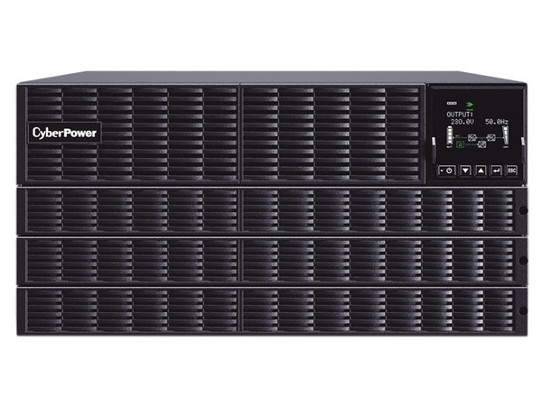 Unidad UPS CyberPower OLS10KERT5UNEMA de 10000VA (10000W) con 3 Contactos NEMA L6-30R, 1 Contacto Bloque Terminal, 240V.