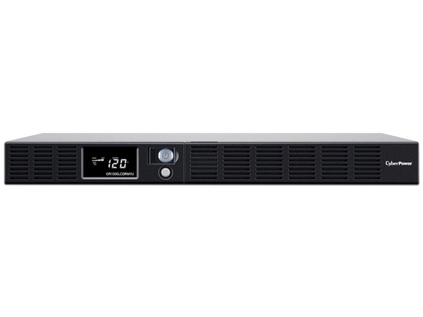 UPS CyberPower OR1000LCDRM1U, sistema de alimentación ininterrumpida (Línea interactiva) 1 kVA, 600 W, con pantalla LCD y diseño en rack de 1U.