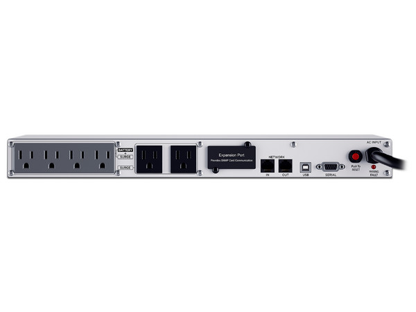 UPS NoBreak CyberPower OR500LCDRM1Ua de 500VA (300W) con 6 contactos Nema 5-15R.
