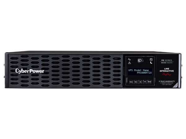 UPS CyberPower PR1000RT2U de 1000VA/1000W con 8 contactos NEMA 5-15R.