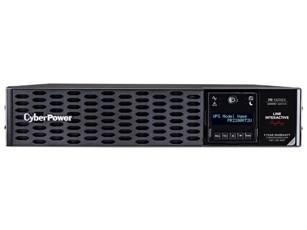 No-Break CyberPower PR2200RT2U, 2200VA (2200W), con 8 contactos NEMA 5-20R.