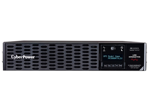 No-Break CyberPower PR3000RTXL2U, 3000VA (3000W), con 8 contactos NEMA 5-20R. 120V.