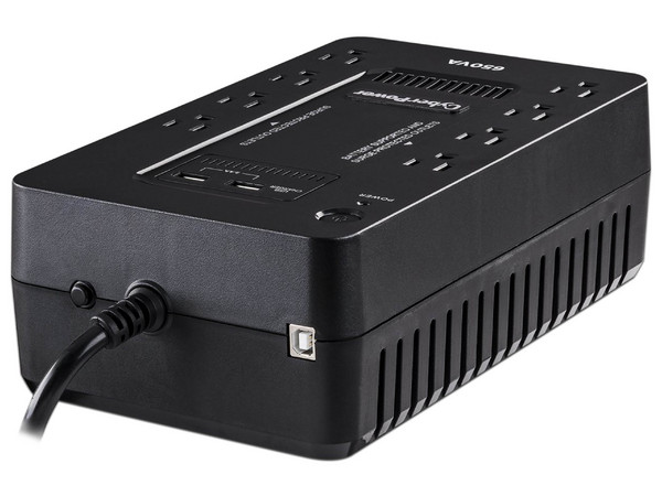 UPS No-Break CyberPower SX650U, 650VA/360W, Tecnología Standby, 8 Contactos (4 con Batería, 4 con Supresión de Picos).