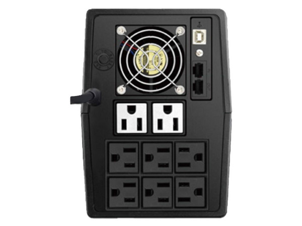 No Break DataShield KS-1500 PRO Gaming LCD, 1500VA/900W, con 8 Contactos NEMA 5-15R, USB, Protección contra descarga total.

