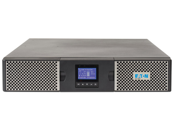 No-Break Eaton 9PX de 3000VA (3000 W) con contactos de salida 1 x NEMA L6-30R, 2 x NEMA L6-20R.