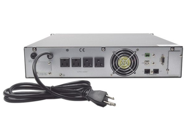 UPS Epcom EPU1000RTOL2U, 1000VA/900W, 4 Contactos (NEMA 5-15R), 2UR. Color Negro.