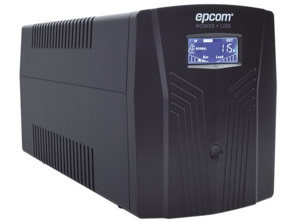 UPS Epcom EPU1200LCD, 1200VA/720W, 6 Contactos (NEMA 5-15R), Mini Tower. Color Negro.