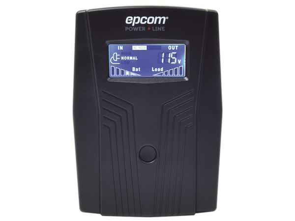 UPS Epcom EPU600LCD de 600VA/360W con pantalla LCD y regulación automática de voltaje (AVR), 4 contactos tipo NEMA 5-15R.