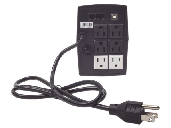 UPS EPCOM EPU850LCD, 850VA (510 Watts) con 6 contactos NEMA 5-15R.