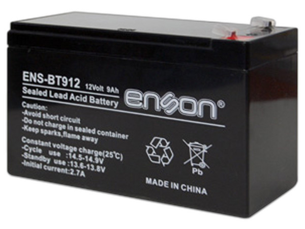 Batería de Reemplazo para UPS Enson ENS-BT912 12V, 9A.