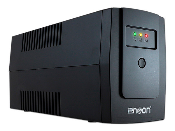 No Break Enson ENS-EA260 de 600VA/360W, 6 Contactos, Color Negro.