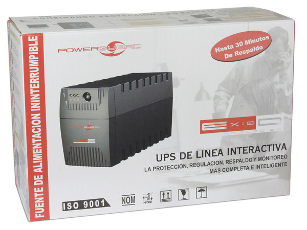 UPS Power Guard, 4 Contactos, Protección para Línea Telefónica, 750VA / 375W.