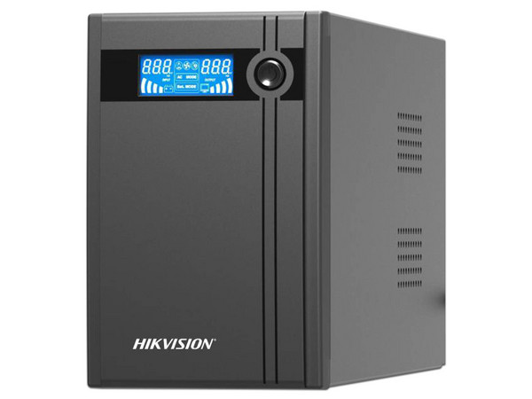 No Break-UPS Hikvision UPS2000-X, Capacidad 2000VA/1200W, Pantalla LCD, Salida 120VCA, 4 Contactos.