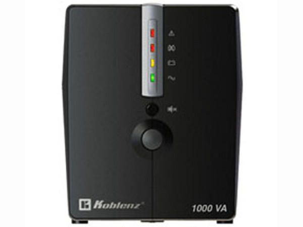 UPS con regulador Koblenz 10017 USB/R, 1000 VA/ 500 W con 8 conexiones Nema 5-15R.
