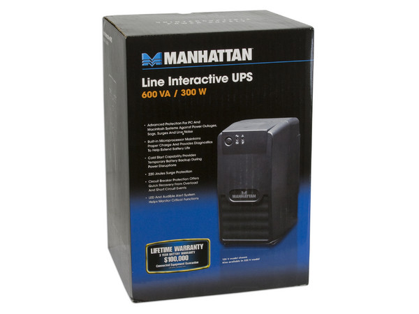 UPS Manhattan 6 Contactos, Regulador 600VA/300W.