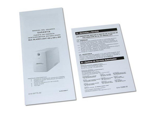 UPS Blazer light 650 VA, 4 Contactos Protección para Línea Telefónica
