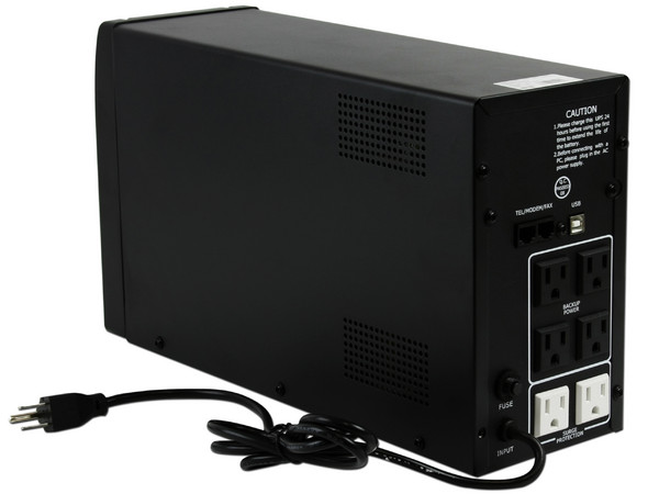 UPS PSH1200, 6 Contactos, Protección para Línea Telefónica, 1200VA/720W.   