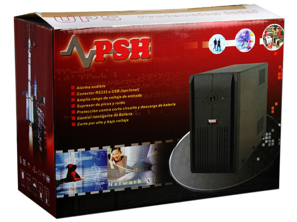 NO BREAK PSH500 4 Contactos, 500VA/270W.