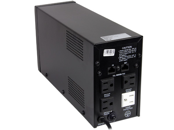 UPS PSH, 4 Contactos, Protección para Línea Telefónica, 650VA / 390W.