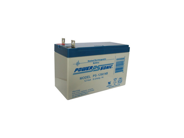 Batería POWER SONIC PS-1290-NB de 12V 9AH, Para Respaldo, Tecnología AGM/VRLA, 5 Años de Vida Útil, Terminales NB, UL Reconocida.