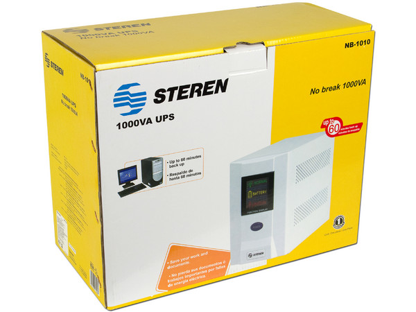 NO-BREAK (UPS) 1000 VA (500 Watts), con 6 Conexiones.