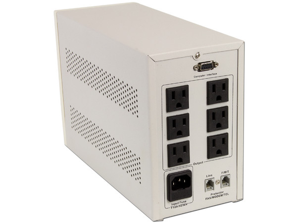NO-BREAK (UPS) 1000 VA (500 Watts), con 6 Conexiones.