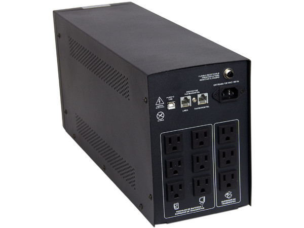 NO-BREAK (UPS) 2200 VA (1300 Watts),  con 9 Conexiones.