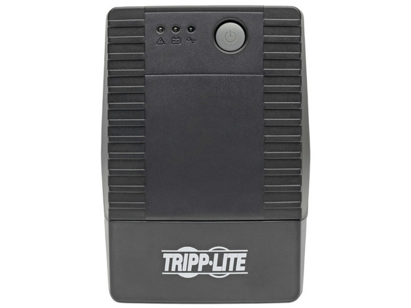 UPS TrippLite VS450T de 450VA (240W), 3 Tomacorrientes UPS, 1 Tomacorriente Supresor, Incluye Supresor de Picos TrippLite con 6 Contactos. Color Negro.