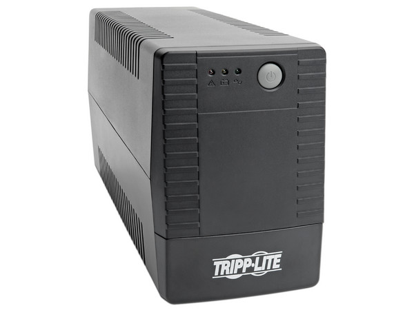 UPS TrippLite VS450T de 450VA (240W), 3 Tomacorrientes UPS, 1 Tomacorriente Supresor, Incluye Supresor de Picos TrippLite con 6 Contactos. Color Negro.