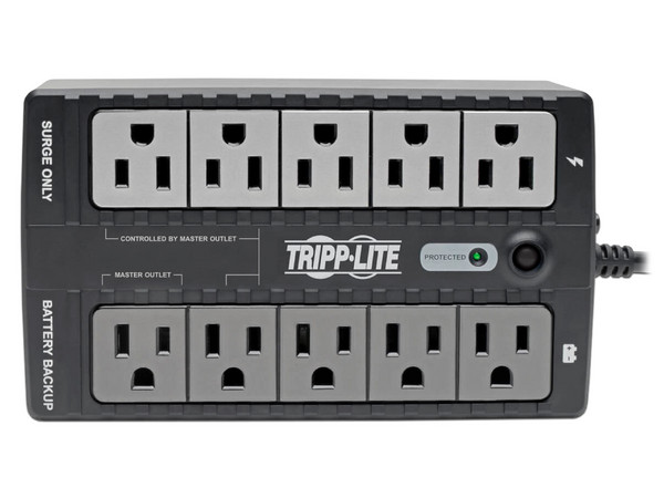 UPS Standby Ahorrador de Energía 120V 550VA 300W Serie ECO con USB y 8 Tomacorrientes.