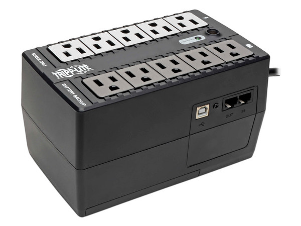 UPS Tripp Lite Internet 600U, 8 Contactos, 600VA, 300Watts.