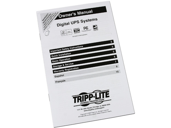 No Break Tripp Lite OmniSmart OMNI650LCD, 650VA (350WATTS) con 8 Conexiones NEMA 5-15P, USB. 