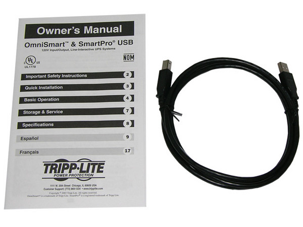 UPS Tripp Lite OmniSmart 1050 de 705W, 6 contactos.