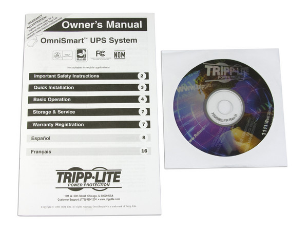 UPS Tripp Lite OMNISMART300 de 300VA, 3 Contactos