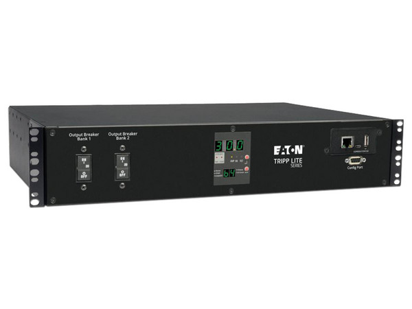 UPS Tripp Lite PDUMH30HVATNET de 5700W, 240V 30A, 19 Contactos (16xC13 / 2xC19 / 1xL6-30R), Para Montaje en Rack de 2U. Color Negro.