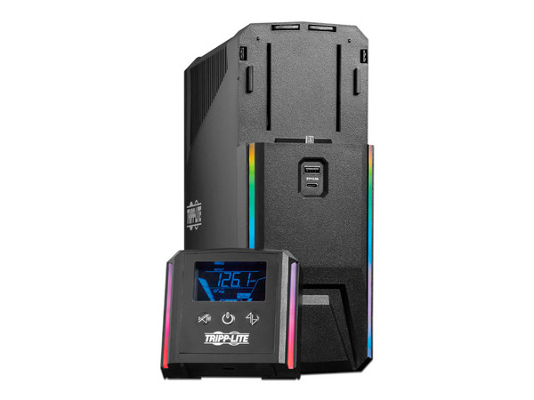 UPS Tripplite Gamer 1000VA 600W, Onda sinusoidal, LCD, RGB, USB.